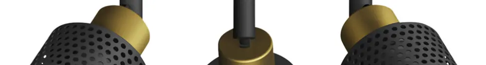 Spot Philips Niall GU10 3×5W 217×196mm noir/laiton 