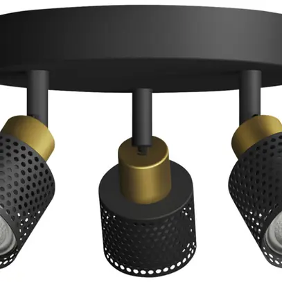 Spot Philips Niall GU10 3×5W 217×196mm noir/laiton 