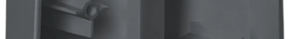 Adattatore per montaggio ad angolo ESYLUX DEFENSOR EDGE MOUNTING nero 