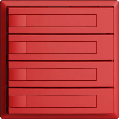Poussoir KNX RGB EDUE, 250mW, s.LED, a.insert papier, 4×poussoir, 1×touche, ber 