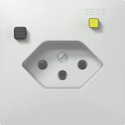 UP-FI-Steckdose SIDUS E T13 30mA weiss glänzend 