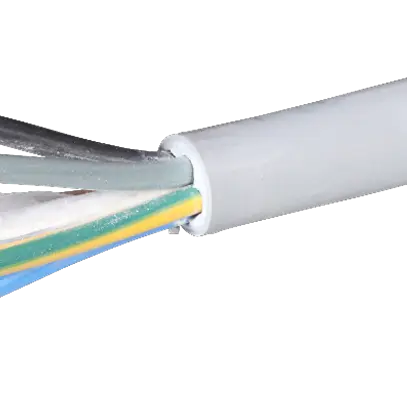 Cavo Td 5×2.5mm² 3LNPE senza alogeno grigio chiaro, Rotolo à 100m 