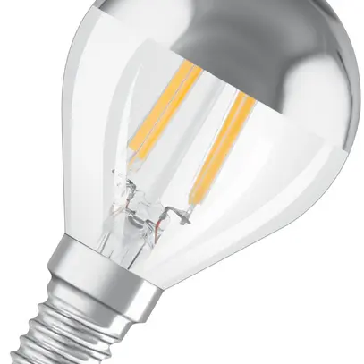 LED-Lampe PARATHOM CLASSIC P31 FIL MIRROR SILVER E14 4W 827 380lm 