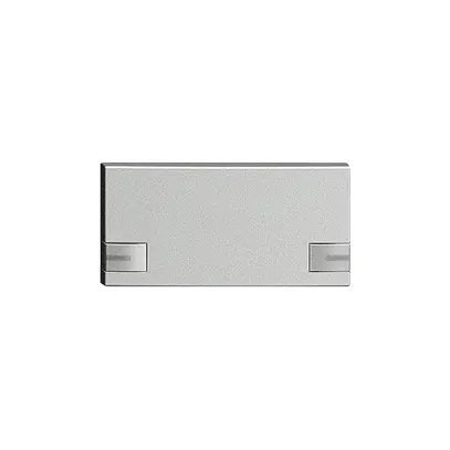 Tasto 1/2 KNX/elettronic.c.LED EDIZIOdue 2×comando simplice silver 