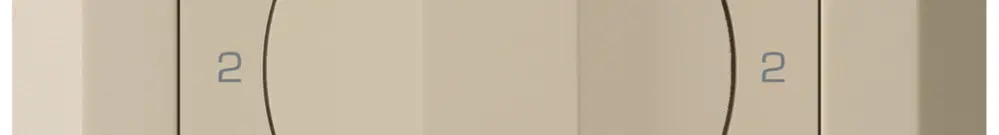 Interruttore rotativo INC kallysto.line 3/1L beige con impugnatura girevol 