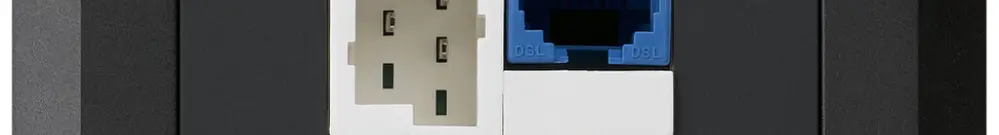 Scatola INC DSL kallysto.line 1×RJ45/1×T+T nero 