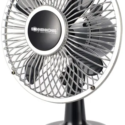 Ventilateur de table Retro Fan, 2.5W USB 380g 50m³/h 15×19.5×13cm noir 