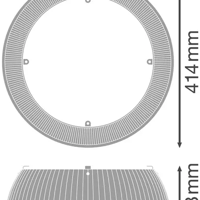 Rifrattore Ledvance HIGHBAY GEN 3, per 155…210W, 90°, 2 pezzi 