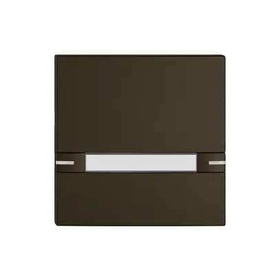 Poussoir 1/1 EDIZIO.liv KNX et UNI a.SNAPFIX® a.LED&étiquette 2×comm.simple br 