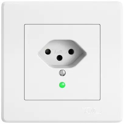 Presa INC EDIZIO.liv SNAPFIX® 1×T13 con LED bi 