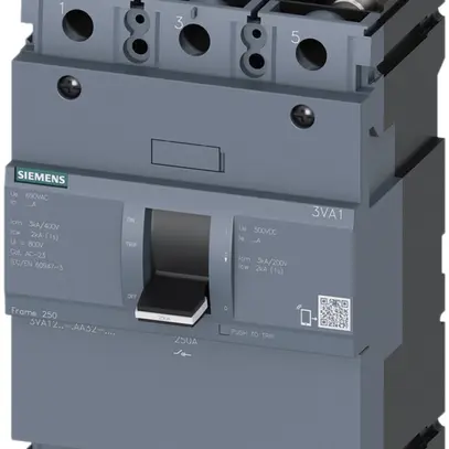 Interrupteur de charge Siemens SENTRON 3VA1 250A 3L connexion par plate à vis 