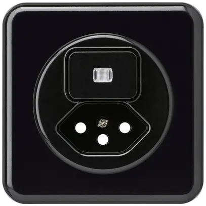 Kit frontal ENC basico 86×86mm noir avec lentille sécurité enfants pour S3/T13 