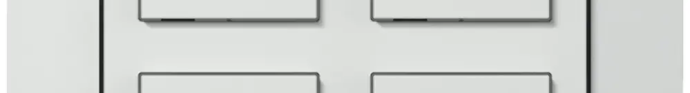 Kit frontal ENC ABB SIDUS blanc brillant pour senseur 2×free@home 