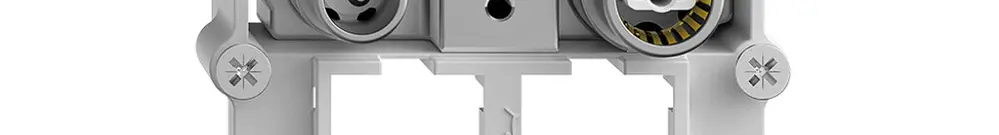 Prise multimédia Feller BSE EASYNET 11dB, p.2×RJ45 S-One 