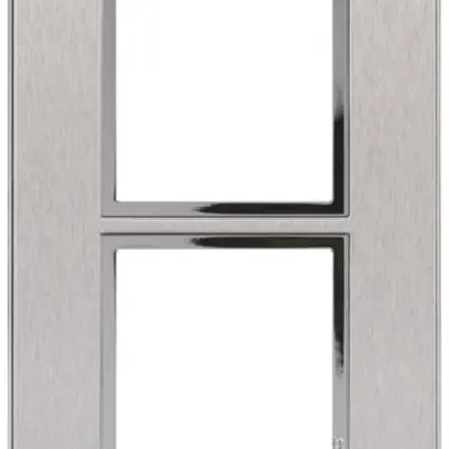 En-tête ENC Legrand Arteor 2×1, vertical, stainless steel 