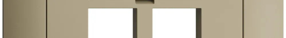 Kit montaggio INS EDIZIOdue FKE, uscita dritta, per 2×Keystone, sand 