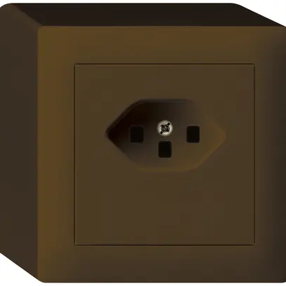 Prise AP kallysto T23 brun bornes à vis 
