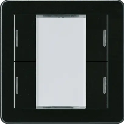 Poussoir Hager basico A KNX quadruple LED noir 