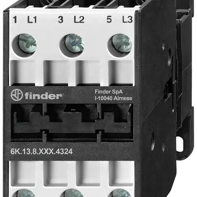 Contacteur de puissance FINDER 6K.13 24VAC 3F 24A/11kW (AC-3) AgSn02 