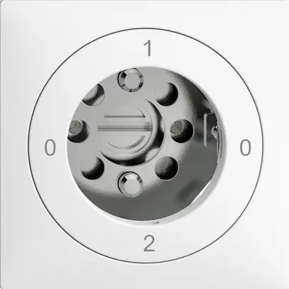 Interrupteur rotatif ENC EDIZIOdue 2/2P blanc, pour serrure de sûr, sans cyl 