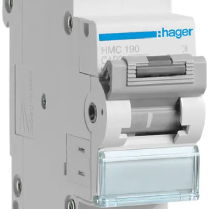 Disjoncteur Hager MCB 1P 400V type C 100A Icn 15kA 1.5UM 
