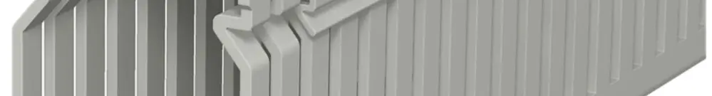 Canale di cablaggio Bettermann LK4 60×40mm grigio 