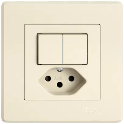 UP-Kombination EDIZIO.liv SNAPFIX® 2×Schema 3+T13 mit Shutter cr 