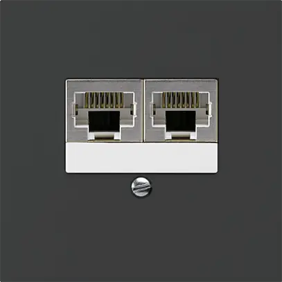 Scatola INC kallysto 2×RJ45s separato nero 