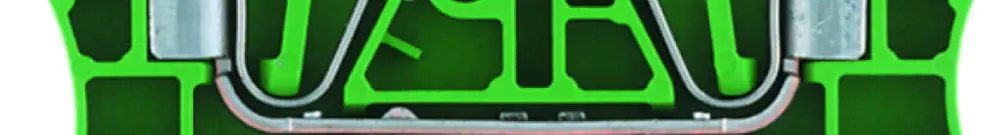 Morsetto di protezione Weidmüller ZPE 4 connessione a molla 4mm² verde/giallo 
