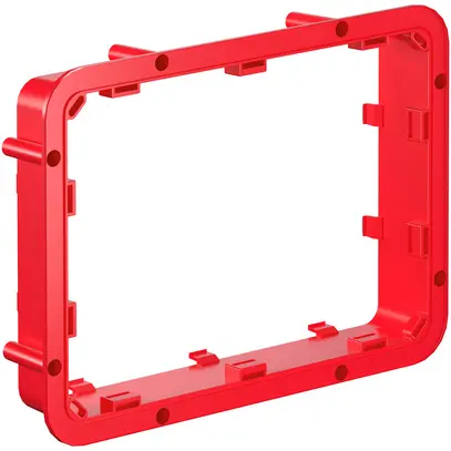 Cadre de rehausse Morach-Technik 50mm pour boîte de coffrage 290×220mm rouge 