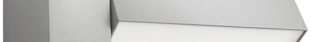 Applique Philips Border E27 1×42W IP44 grigio 
