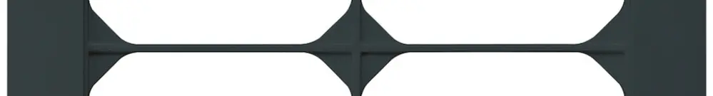 Telaio di copertura INC kallysto.trend 2×2 nero 154×154mm 