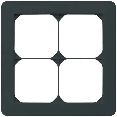 Telaio di copertura INC kallysto.trend 2×2 nero 154×154mm 