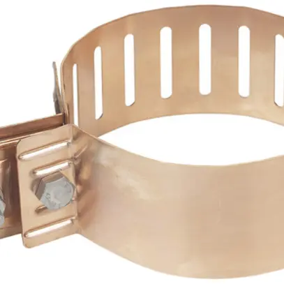 Morsetto di contatto regolabile Flury Al 3, Cu nudo, tubo Ø 70…120mm 