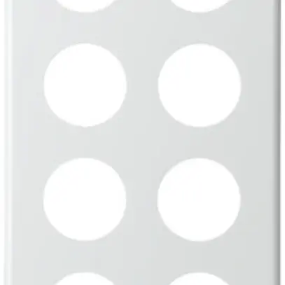 Placca di copertura 4×2 grd.I 8×43 bianco 