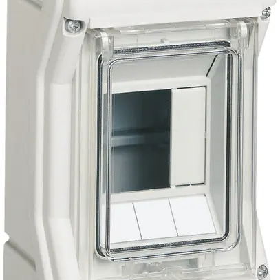 Distributore AP Hager vector 1-fila 3UM IP54/IP65 111×175×93mm 