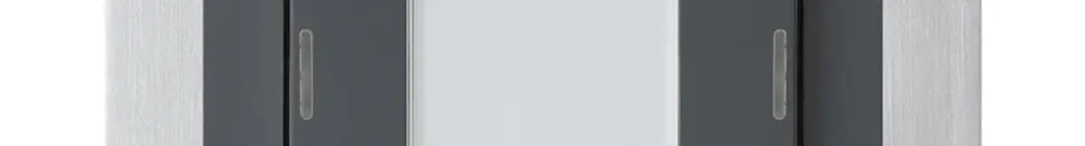 UP-Taster kallysto B KNX 2× RGB LED s/e-link anthrazit 