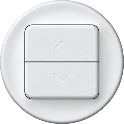 Pulsante tapparelle origin 1P 2×tasti Ø60mm bianco 