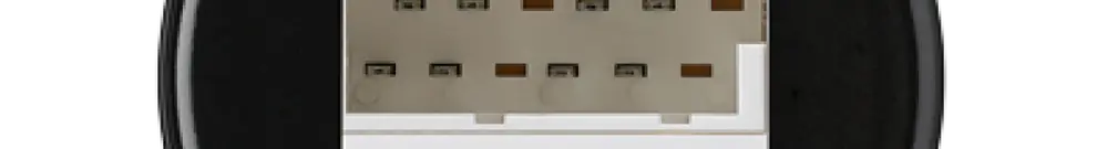 Insert pour boîte ENC basico 2×TT83 noir 
