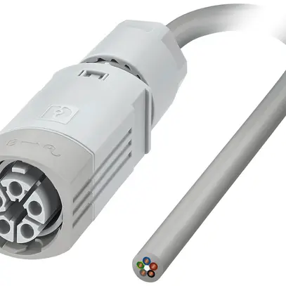 Cavo di allacciamento PX IPD PL 5P 2.5mm² 450V 16A 3000mm grc presa-libero 
