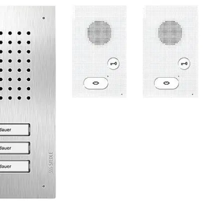 Kit audio ENC Siedle, système bus Classic, 3 touches 