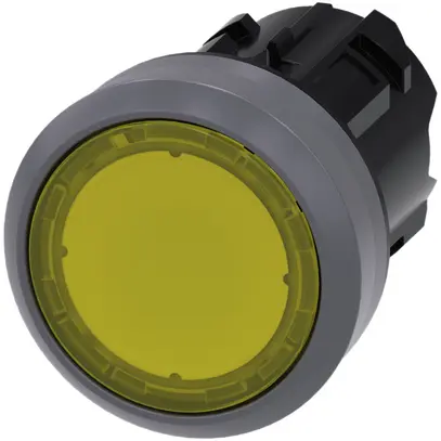 Pulsante luminoso Siemens SIRIUS ACT giallo anello front.met. 
