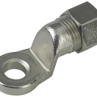 Capocorda a vite Flury PA 73 per filo, Ø 6mm, ottone-nichelato 