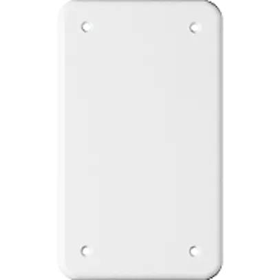 Placca di copertura INC 2×1 4fori di fissaggio bianco 
