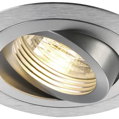 Downlight INC SLV NEW TRIA, GU10 50W rond IP20 alu brossé 