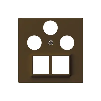 Plaque frontale HMS kallysto pour R/TV/SAT brun 