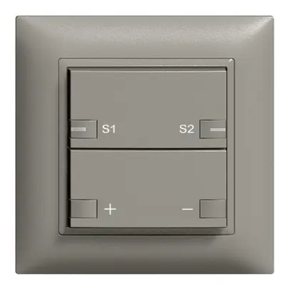 Poussoir ENC ZEP variateur univ.-scène1c/2t EDIZIOdue gris foncé 