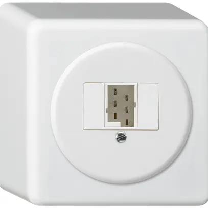 Scatola di raccordo AP basico 1×TT83 bianco 