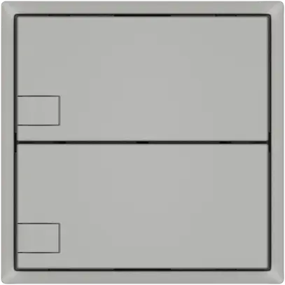 Pulsante KNX RGB EDIZIO.liv SNAPFIX® sensore temp.s.LED 2× com.1T grc 
