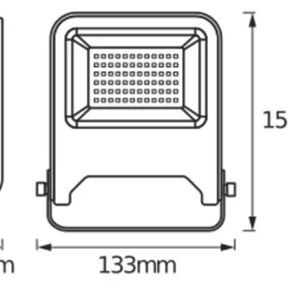 LED-Strahler LDV ENDURA FLOOD 20W 1700lm 4000K anthrazit IP65 